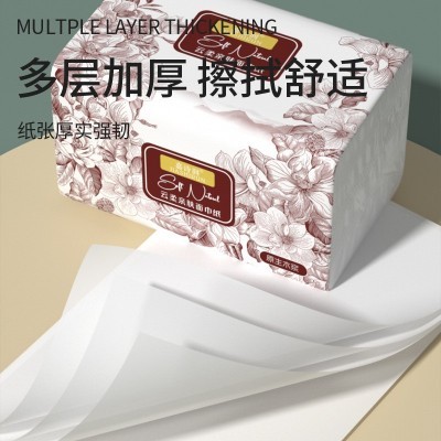 超大巨无霸板砖抽纸整箱批发加量加大装家用加厚大包纸巾湿水可用图2