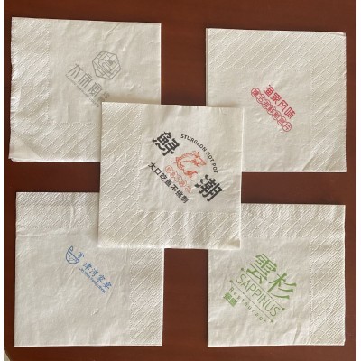 餐巾纸可印刷logo酒店商用方纸巾正方形炸鸡店外卖整箱餐巾纸批发图2