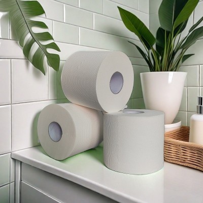 定制木浆生活用纸卫生纸卷纸100克woodvirgin bath toilet tissue图2