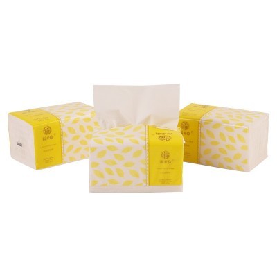 饭店面巾纸整箱大尺寸广告宣传纸巾定制无香型商用抽取式纸巾图2