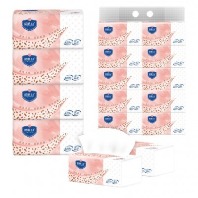 尚明柔品抽纸5层420张加厚纸巾餐巾纸无香家用卫生纸面巾纸实惠装图4