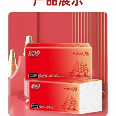 梦之翼抽纸干湿两用可湿水抽纸纸巾实惠装每包420张五层20包图4