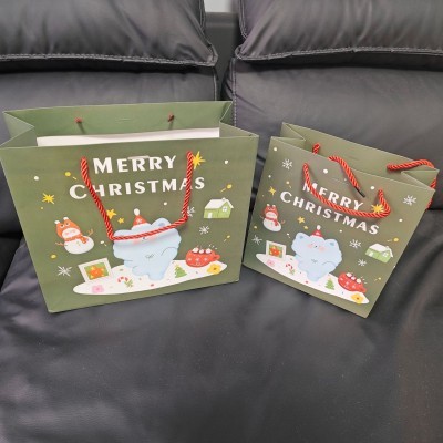 手提袋纸袋企业包装袋子印刷logo服装袋广告礼品袋外贸图3