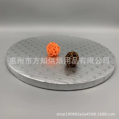 圆形批发银色瓦楞生日蛋糕转移板厂家食品级蛋糕底托12mm蛋糕板图4