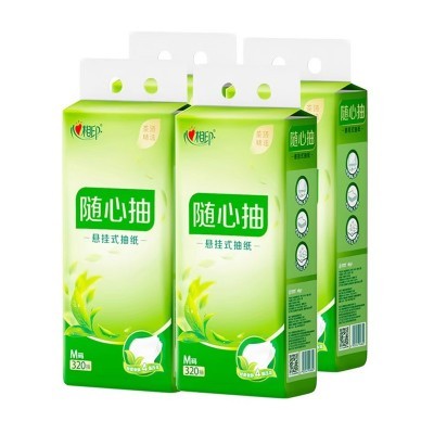 心相印底部抽挂抽4层加厚随心抽面巾纸送挂钩代发包邮整箱抽纸图4
