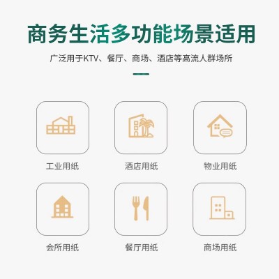 竹浆本色擦手纸批发不漂白200抽厨房吸油抽纸酒店宾馆原色纸巾图2