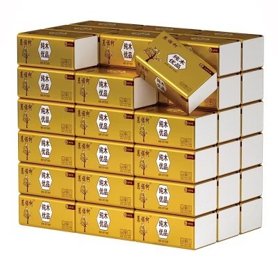 80包整箱抽纸家用实惠装餐巾纸小包抽纸卫生纸面巾纸纸巾厂家代发图3