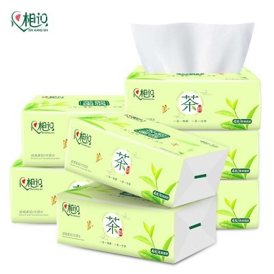 纸巾抽纸定制家用原木餐巾纸40包整箱酒店卫生纸面巾纸广告语订制图2