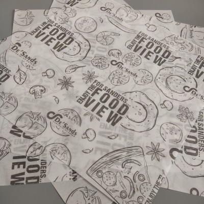 定制28g卷筒印刷油纸 食品包装纸包装纸 服装包装纸免费设计LOGO图2