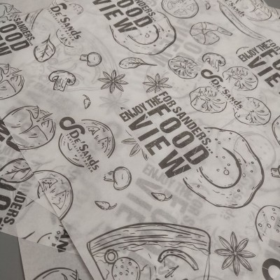 定制28g卷筒印刷油纸 食品包装纸包装纸 服装包装纸免费设计LOGO