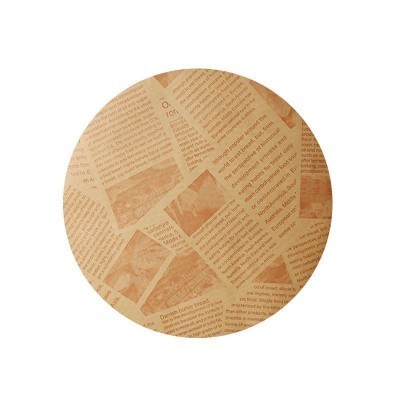 圆形花边吸油纸英文印花报垫吸油纸炸鸡薯条汉堡隔油纸烘焙防油纸图3