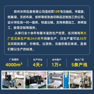 广告抽纸定制logo商用银行抽取式盒装纸巾定做硬盒饭店餐巾纸订做图2