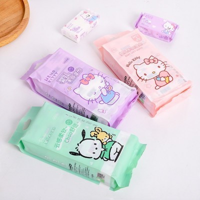 湿巾卡通迷你型婴儿湿巾手口大包家用湿巾纸儿童湿巾湿纸巾卫生图3