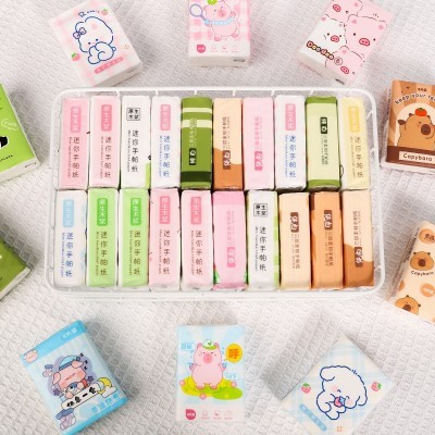 卡通九连包手帕纸家用户外学生便携式纸巾小包三层纸卫生纸抽纸