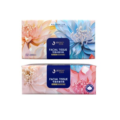 繁花似锦抽纸纸巾家用加量加大可湿水整箱18大包图5