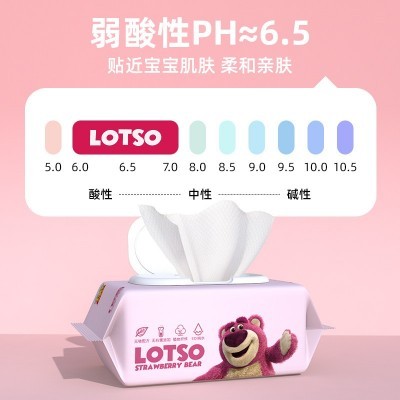 80抽大包加厚婴儿湿巾家庭装珍珠纹宝宝手口湿纸巾一次性湿巾纸图3