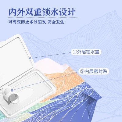 加厚婴儿湿巾80抽大包珍珠纹新生儿手口清洁湿纸巾厚款加大湿巾纸图3