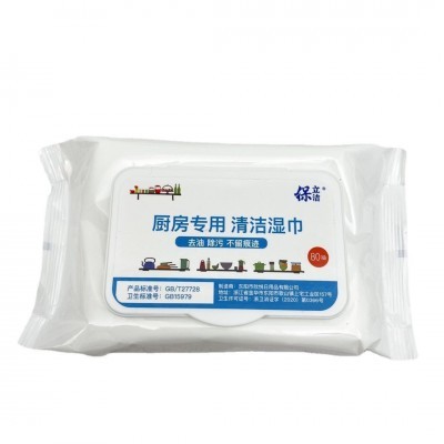 厂家直销厨房湿巾大包80抽一次性厨房清洁湿巾纸加厚除油湿巾纸图2