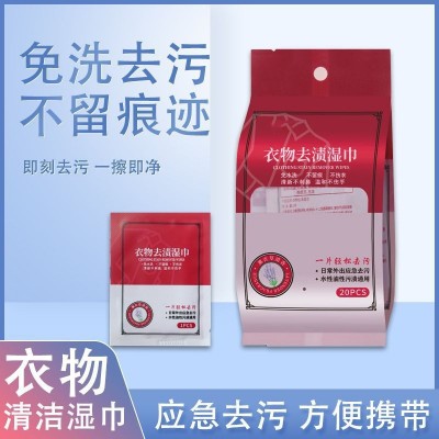 衣物去污湿巾不伤衣服免手洗便携应急羽绒服去渍眼镜擦拭防雾湿巾