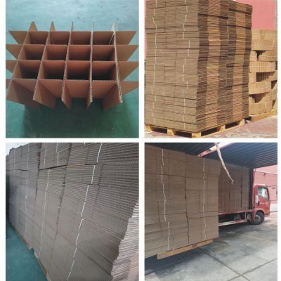 上海厂家生产纸箱夹档 瓦楞纸片加厚加硬纸箱物流打包内衬批发图2