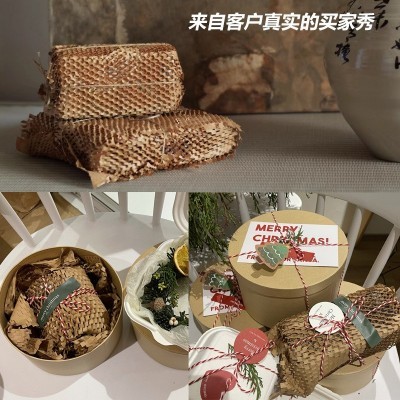 蜂窝纸牛皮纸包装纸缓冲填充防震打包材料包材蜂巢纸礼品 礼盒垫纸图4