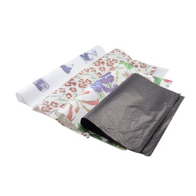 35克40克30克白牛皮纸印刷logo服装鞋子包装防潮纸鲜花红酒包装纸图3