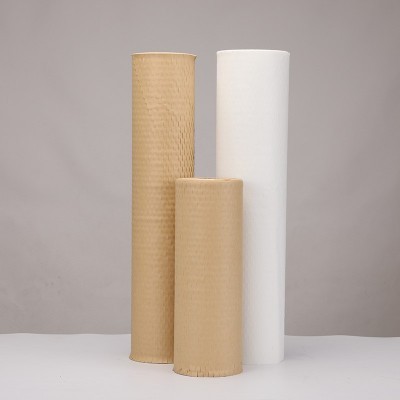 工厂批发黑色缓冲包装牛皮纸蜂巢网格纸防潮减震填充纸卷筒蜂窝纸图4