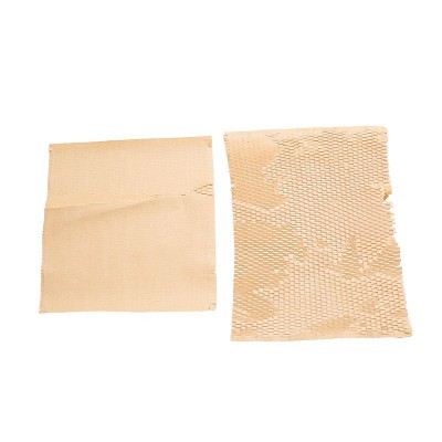 工厂批发黑色缓冲包装牛皮纸蜂巢网格纸防潮减震填充纸卷筒蜂窝纸图2