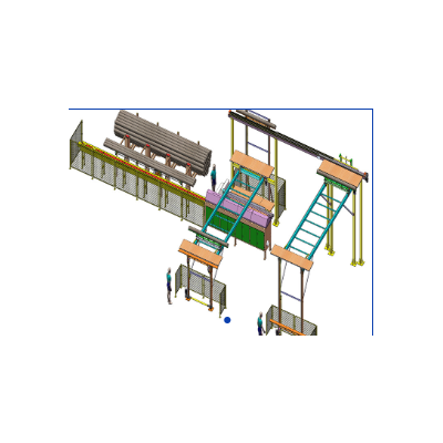 全自动纸芯裁切输送系统