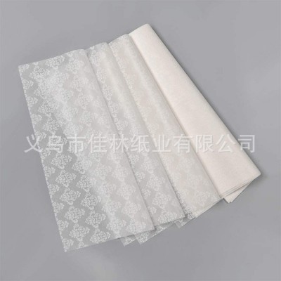 黑白色花朵拷贝纸灰色logo雪梨纸鞋子防潮隔层包装绵纸牛皮纸图4