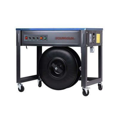 自动纸箱打包机半自动捆扎机pp带打包机双电机高台半自动打包机图2