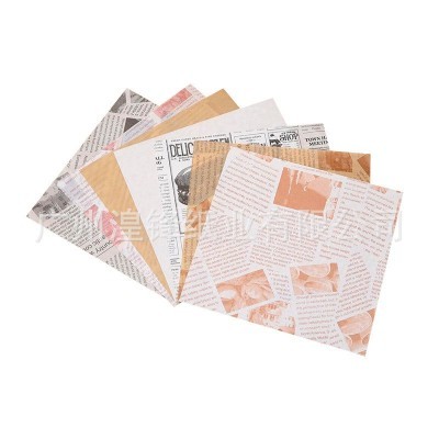 吸油纸烘焙油纸炸鸡美式防油纸垫纸隔油纸餐盘纸面包纸牛油纸垫图5