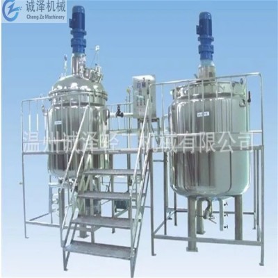 立式不锈钢搅拌罐 液体搅拌罐 配料蒸汽加热高速搅拌罐图2