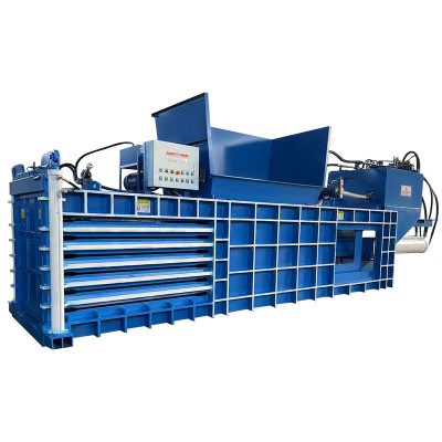 卧式液压打包机半自动废纸箱编织袋易拉罐塑料瓶旧衣服大型压缩机图4