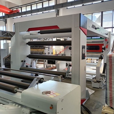 胜钥大型淋膜纸 无碳纸 烟包纸玻璃纸票据纸框架龙门分切复卷机图4