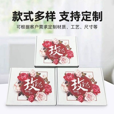 定制飞机盒打印彩色飞机盒尺寸丝印烫金logo羽绒服飞机盒 包装定制图3