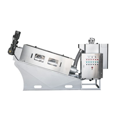 叠螺污泥脱水机 全自动固液分离叠螺脱水机 叠螺式污泥浓缩脱水机图5