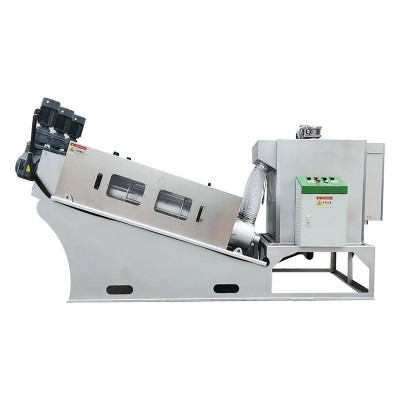 叠螺污泥脱水机 干湿分离污泥浓缩脱水设备 全304不锈钢叠螺机图2