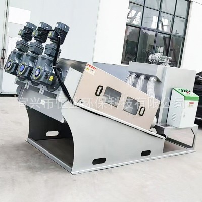 叠螺污泥脱水机 干湿分离污泥浓缩脱水设备 全304不锈钢叠螺机图4