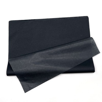 17克黑色雪梨纸 衣服包装纸 礼盒内纸 包装填充纸 14克黑色薄页纸图4