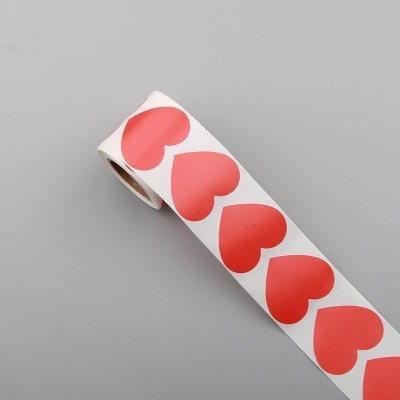 大号标签纸粉红爱心形不干胶婚礼表白活动情人节生日礼物手写贴纸图4