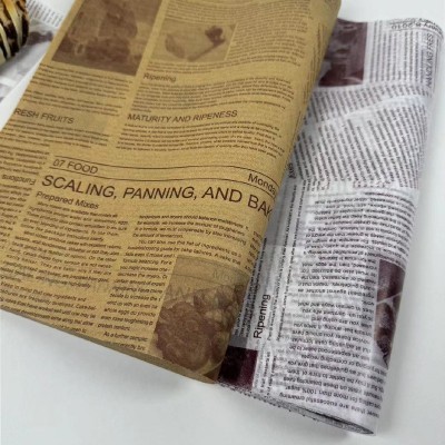 厂家直销三明治防油纸小吃隔油纸汉堡淋膜纸印刷图案餐盘垫纸图3