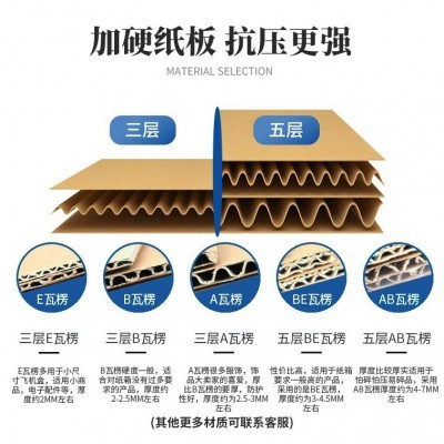 12号三层五层纸箱 特硬厦门高强瓦楞纸盒快递包装箱子 加硬打包箱