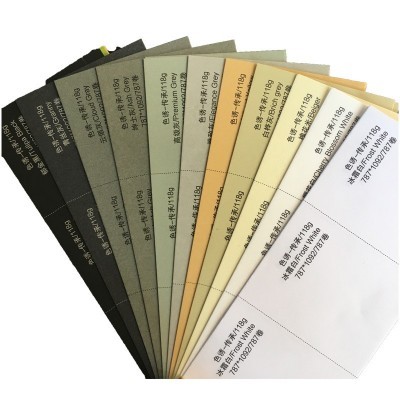 批发120克全木浆彩色木棉色卡触感纸亮面充皮纹路特种纸