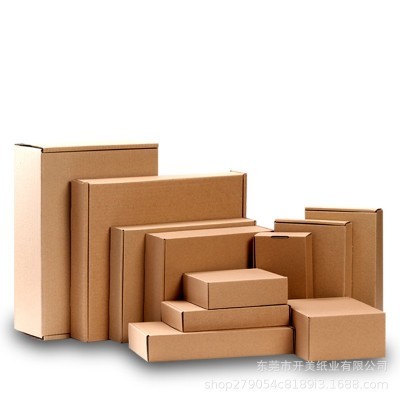 厂家批发现货打包纸盒长方形服装包装盒正方形三层飞机盒 瓦楞纸箱图3