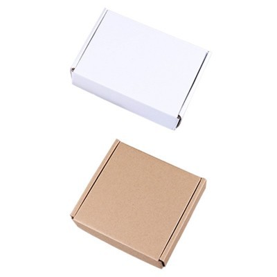 现货迷你飞机盒小批量批发首饰打包盒正方形小号三层瓦楞包装盒图2