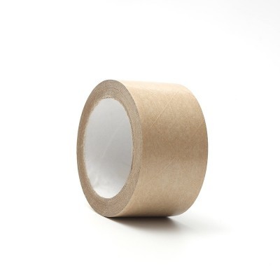 厂家供应60mm乘45m湿水不夹筋本色封装牛皮纸胶带图4