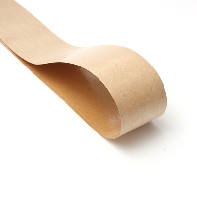 厂家供应60mm乘45m湿水不夹筋本色封装牛皮纸胶带图3