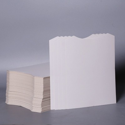 180g-400g服装内衬单双面白卡白板铜板纸硬纸卡形状规格都可定制图4