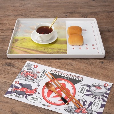 源头厂家一次性餐垫纸定制防油纸汉堡纸托盘纸餐厅菜单纸印刷定做图3